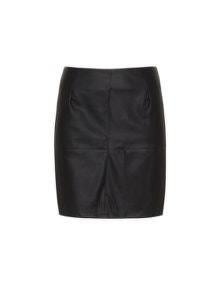 Junarose Faux leather pencil skirt Black