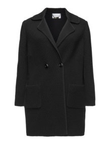 Stizzoli Textured wool coat Black