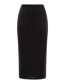 Yoek Pleated skirt  Black
