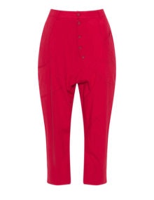 Heart Linen blend trousers  Red