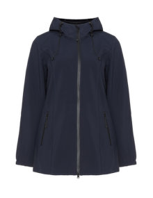 Zizzi Hooded waterproof jacket Dark-Blue
