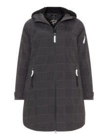 Plus by Etage Hooded water repellend jacket Black / Grey