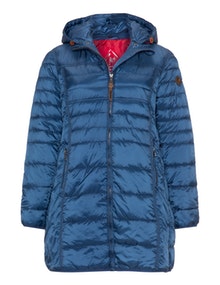 kirsten Quilted hooded jacket Blue / Red