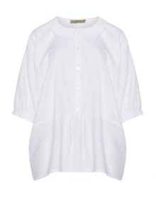 Isolde Roth Peter Pan collar top  White