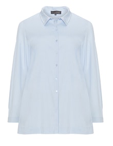Evelin Brandt Classic long-sleeved shirt Light-Blue