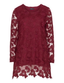 seeyou Crochet top  Bordeaux-Red