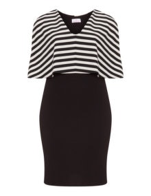 Want That Trend Two piece effect dress  Black / White