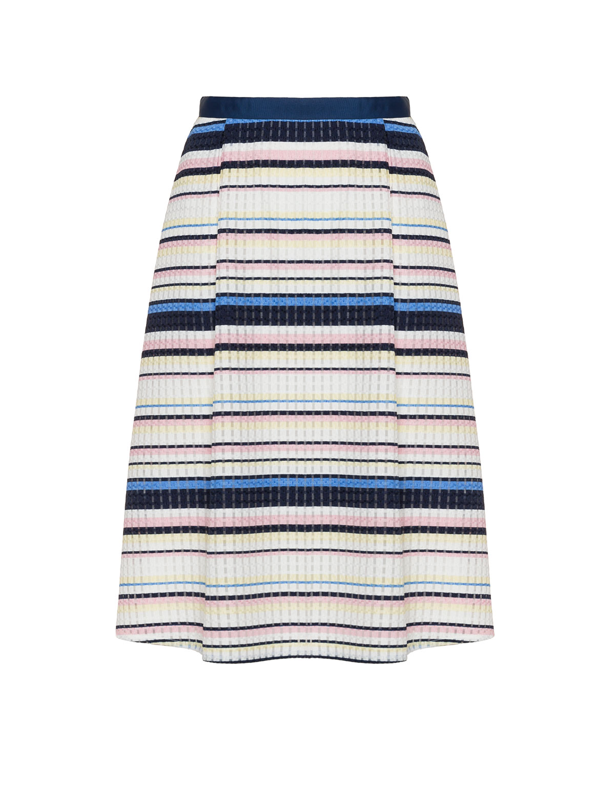 A-line striped mid-length skirt  by
Manon Baptiste