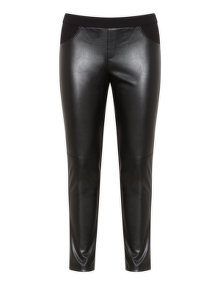 Jo and Julia Faux leather trousers Black