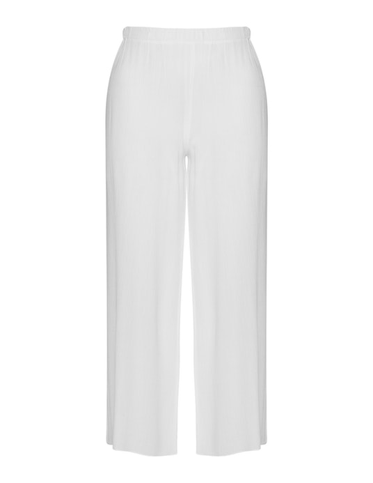 Isolde Roth Wide crepe trousers  White