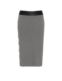 Mat Panelled pencil skirt  Grey / Silver