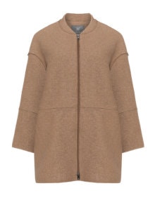 Karin Paul Felt wool-blend coat Camel