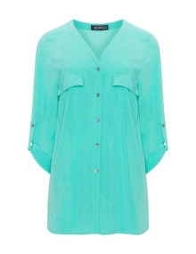 Verpass Chest pockets blouse Turquoise
