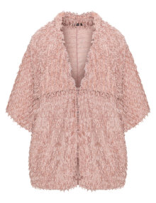 Mat Faux fur jacket Pink