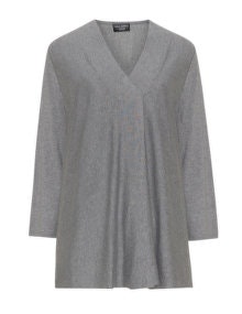 Via Appia Due Fine knit v-neck jumper Light-Grey / Mottled