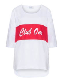 Club One Logo print t-shirt White / Red