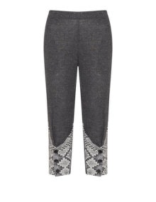 Kekoo Patterned mottled cotton-blend trousers  Grey
