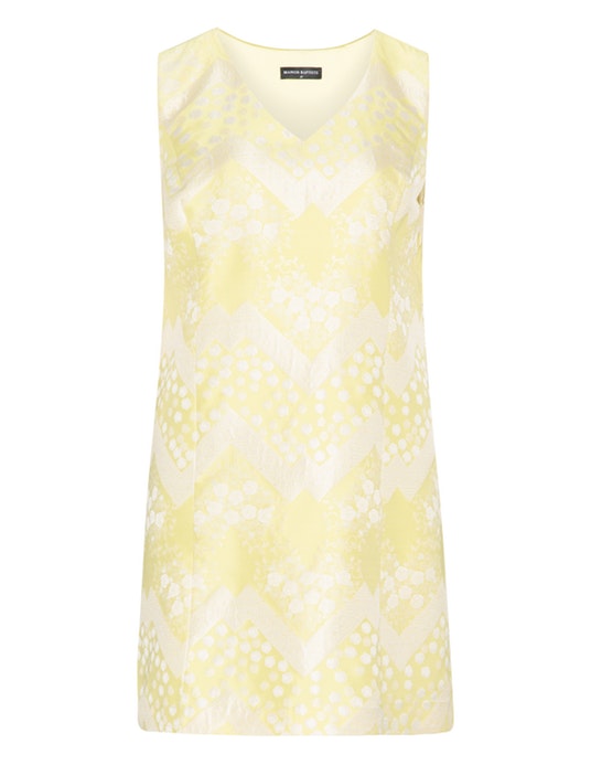 Manon Baptiste Floral jacquard dress  Yellow / White