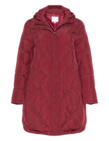 Lower Eastside Hooded quilted jacket Bordeaux-Red