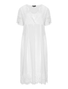 Vento Maro Midi length lace dress White