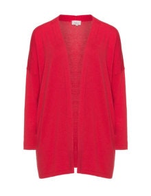 Amber and Vanilla Cashmere and cotton cardigan  Red