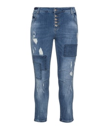 DNY Distressed slim fit jeans Blue