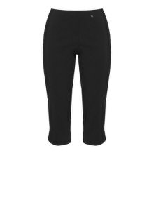 Robell Marie slim fit cropped trousers Black