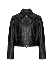 Highlevel BYC Fringe leather jacket Black