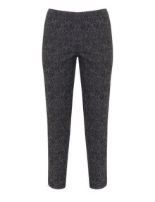Verpass Patterned slim fit trousers Anthracite / Black
