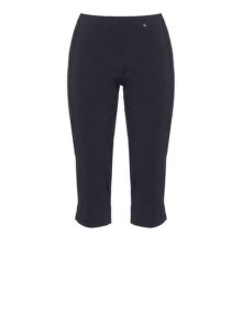 Robell Marie slim fit cropped trousers Dark-Blue
