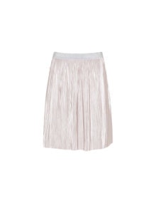 Zizzi Shimmer effect plisse skirt  Pink / Silver