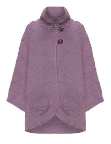 Isolde Roth Textured two-button cardigan Lilac