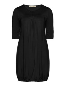 Isolde Roth Cotton dress with pleat Black