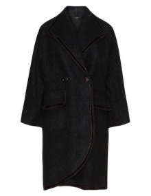 Vento Maro Bouclé coat Black
