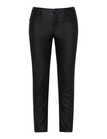 DNY Coated trousers  Black