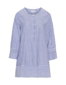Zhenzi Striped cotton blouse Blue / White