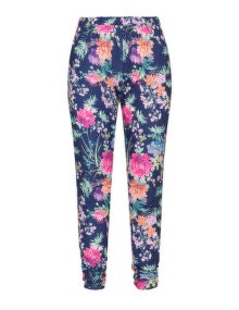 Zhenzi Tapered floral trousers Blue / Multicolour