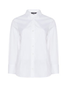 navabi Fitted white shirt White