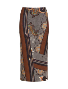 Exelle All over print jersey skirt  Brown / Multicolour