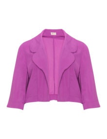 Heart Cropped blazer jacket Pink