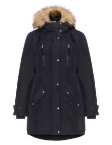Junarose Padded parka jacket Black