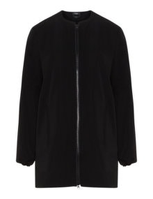 Frapp Long blouson jacket Black