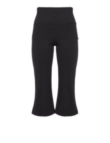 State of Mind Cropped sports jersey trousers  Black