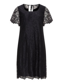 Manon Baptiste A-line lace dress  Black