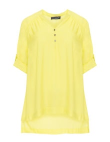 Doris Streich Lightweight V-neck blouse Yellow