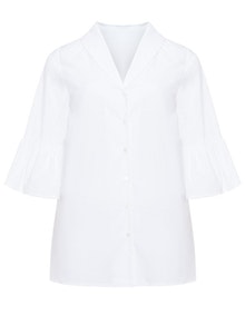 Aglae meets navabi Fluted sleeve blouse White