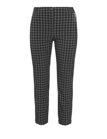Jennifer Bryde Houndstooth trousers Taupe-Grey / Black