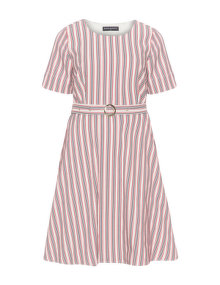 Manon Baptiste - Striped cotton-linen dress