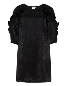 Junarose Ruffle sleeve dress  Black