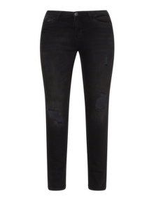Junarose Distressed skinny jeans Black